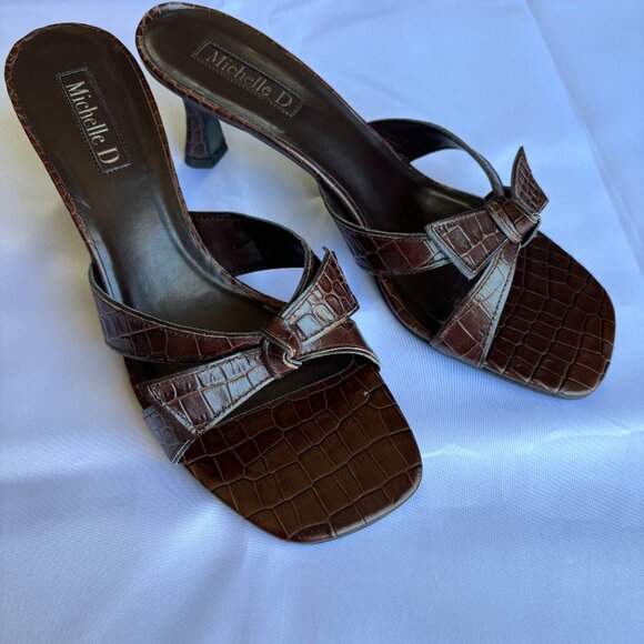 Michelle D Brown Kitten Heels - Picture 1 of 6